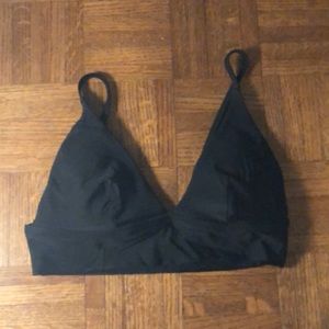 black triangle aerie bathing suit top